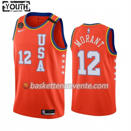 Maillot Basket Memphis Grizzlies Ja Morant 12 Nike 2020 Rising Star Swingman - Enfant